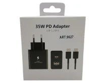 Адаптер живлення (зарядний пристрій) 35W з виходами USB-C та USB-A (з Power Delivery)