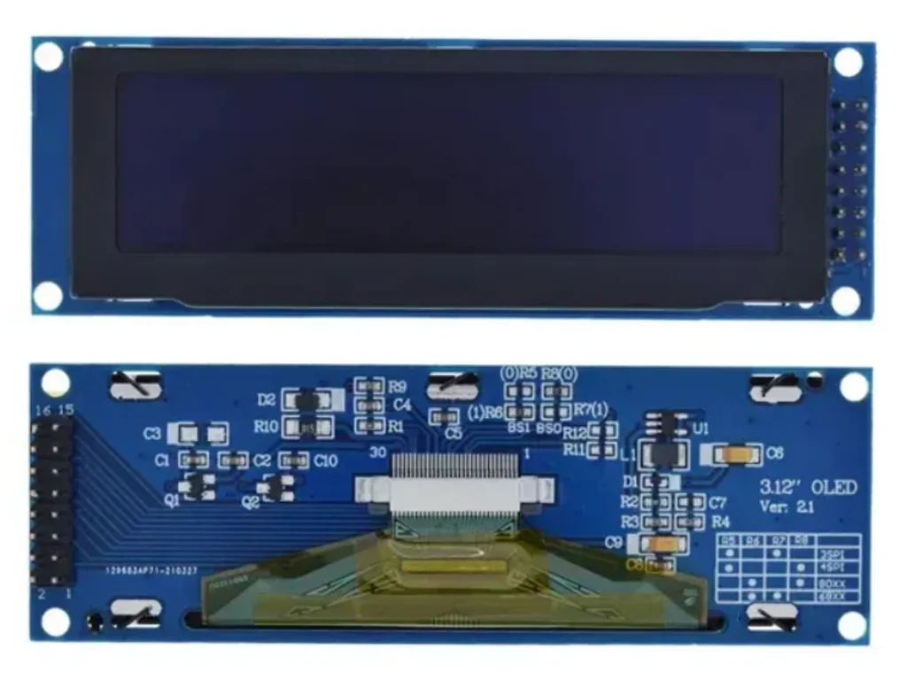Дисплей 3.12 OLEDмодуль SSD1322 256x64 SPI интерфейс, синий