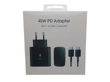 Адаптер (зарядка) 45W USB-C PD 3.0 PPS с кабелем USB-C Type-C
