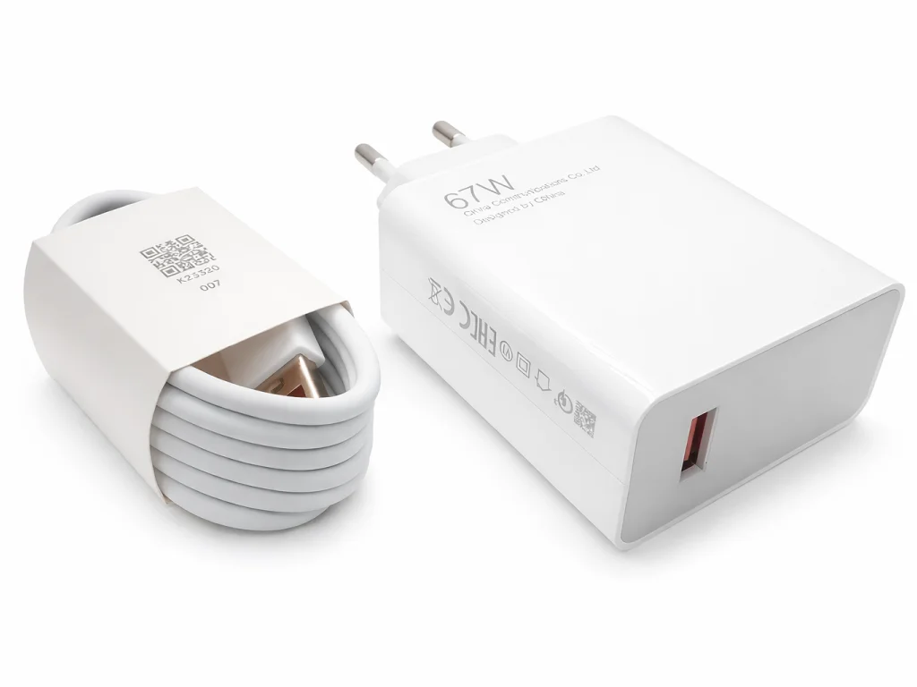 Адаптер (зарядка) 67W USB с кабелем USB - Type-C (белое)