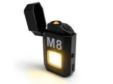 Электрическая спиральная USB‑зажигалка Type‑C с LED‑фонариком M8