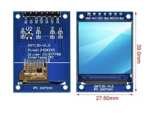 Кольоровий IPS TFT-дисплей 1.54" 240×240, 65K кольорів, ST7735/ST7789