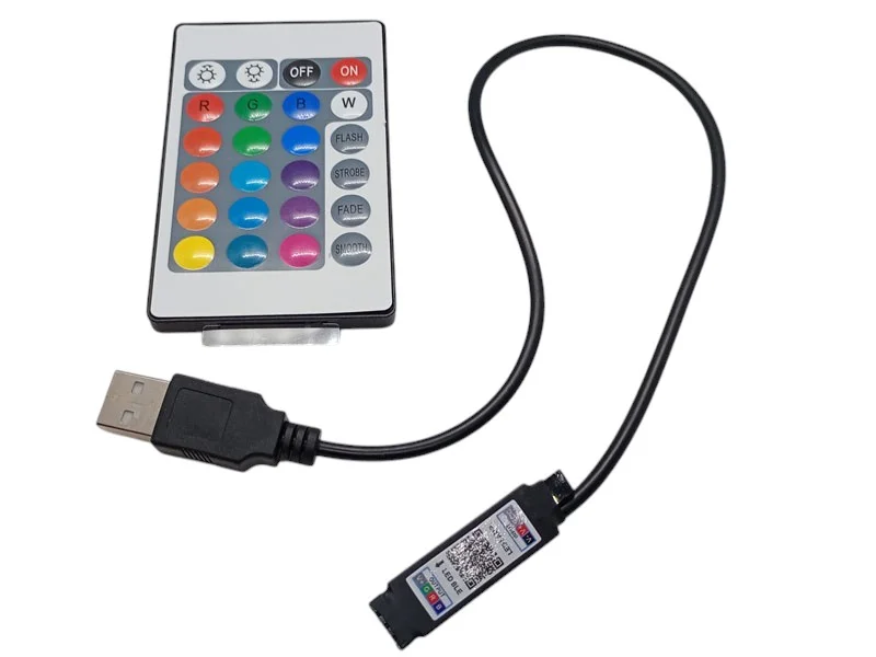 Светодиодная LED лента 5м с Bluetooth управлением через смартфон (APP BT) | RGB подсветка для комнаты, ТВ, декора