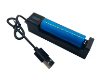 Ліхтар Bailong BL-B23 з червоним світлом USB, акумулятор 18650