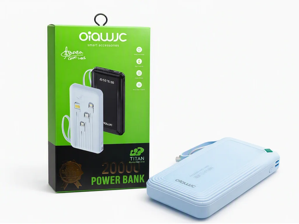 Павербанк 20000 мАч с кабелями Power Bank OIAWJC OC-318